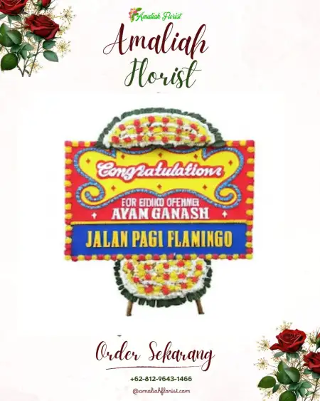 Sewa Papan Bunga Pusakajaya Utara